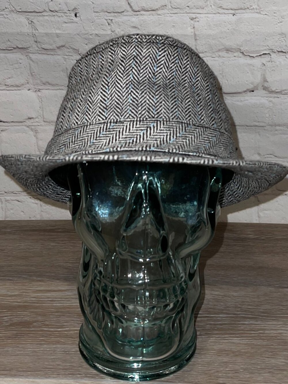 CHRISTYS' CROWN SERIES FEDORA STYLE CHEVRON PRINT HAT